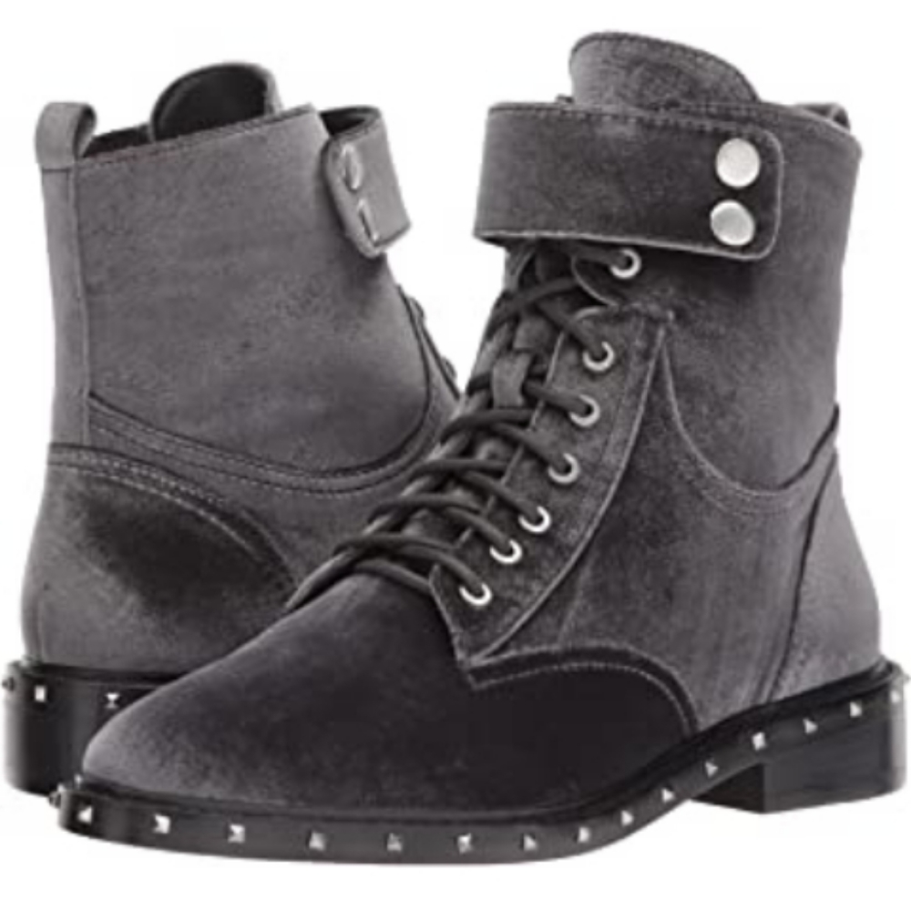 {8.5} Vince Camuto Talorini Studded Velvet Boots